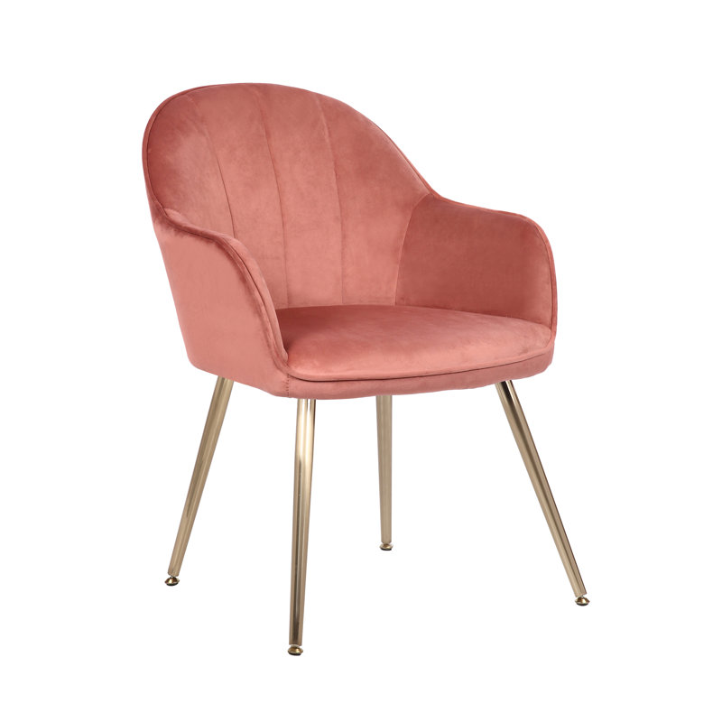 Etta Avenue™ Julian Velvet Upholstered Arm Chair & Reviews Wayfair